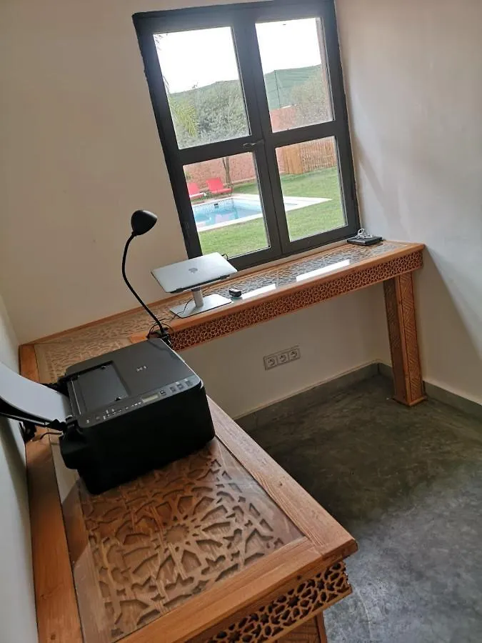 Villa Scil de luxe 3 Suites Piscine chauffée Hamam Jacuzzi extérieur avec vue sur l'Atlas 2 Parkings Privé Marrakesh